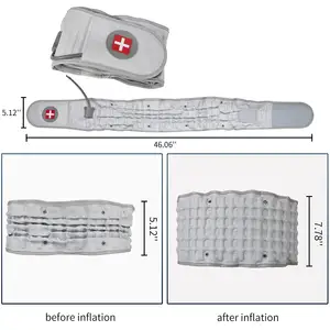 FSPG Hot Sell Adjustable OEM/ODM Decompression PU Waist Support Belt Lumbar Spinal Air Traction Belt