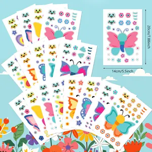 9 lembar stiker kupu-kupu membuat Anda sendiri stiker DIY stiker untuk barang tas perlengkapan pesta ulang tahun anak-anak