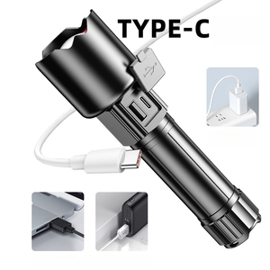Linternas Recargables Wason de Alto Lumens Super Bright <span class=keywords><strong>Flash</strong></span> <span class=keywords><strong>Light</strong></span> <span class=keywords><strong>4</strong></span> Modos Zoomable Linternas con Indicador de Batería LED - Product Image 6