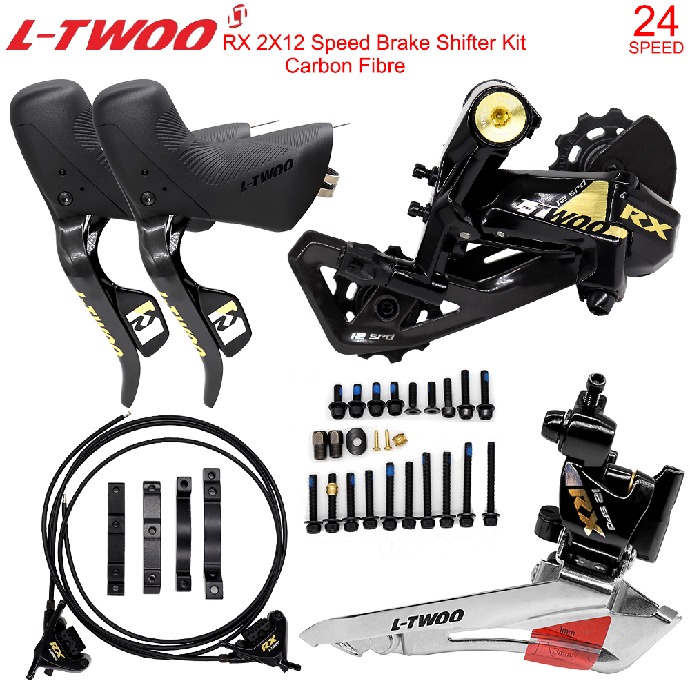 ltwoo rx 2x12スピードロードバイクディレイラーキットシフター