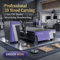 Routeur CNC de gravure et de sculpture de qualité supérieure, 3 axes, 1325 1530 2030 2040, avec table à vide, pompe et broche 3KW 6KW, pour le nesting 3D du bois