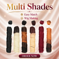 Cheveux synthétiques bouclés français teints en gros, texture lisse, trame unique, pour tresses africaines et tissage au crochet