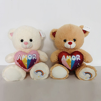 Saint valentin 1m ours en peluche jouets en peluche taille douanière ours en peluche doux jouets en peluche saint valentin avec coeur