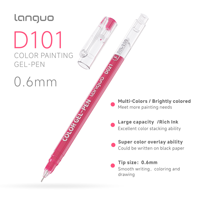 Ensemble de 45 stylos à encre normale non effaçable de 0,6 mm, édition classique, boîte cadeau en plastique, pour le dessin et le journaling, pour le bureau et l'école