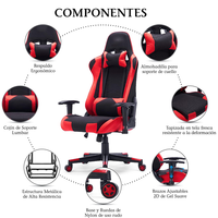 Chaise de jeu ergonomique OEM d'usine avec accoudoirs 2D à mécanisme papillon et repose-pieds réglable pour joueurs