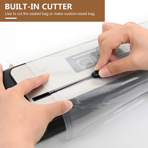 Modos molhados secos do selo do aferidor do alimento do vácuo 30cm compacto 3mm barra do cortador incorporado proteção térmica do fusível 10000 testes - Product Image 4