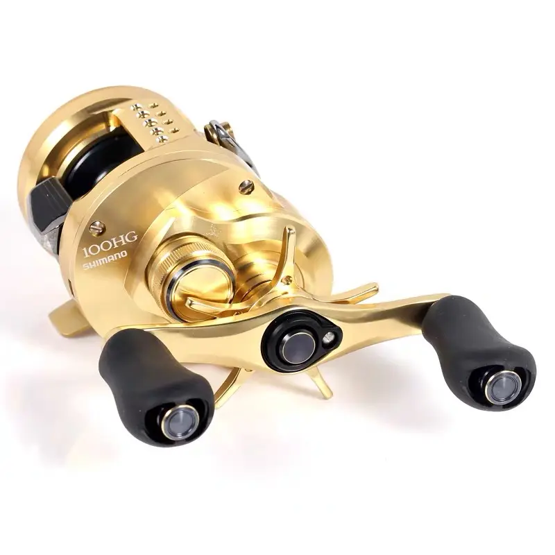 Original SHIMANO 2021 CALCUTTA CONQUEST CQ 100 101 200 201 mano izquierda o derecha agua salada Baitcasting rueda de pesca