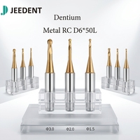 Fraise dentaire Dentium RC D6 résistante à l'usure, haute précision, pour alliage métallique, outils de découpe pour laboratoire dentaire CAD CAM