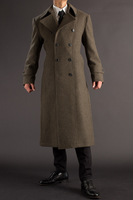 Europe Amérique Automne Hiver Nouvelle Laine Longs Manteaux Hommes Hiver Blazer Double Boutonnage Manteau OEM Laine Pardessus Fournisseur-Trench Coat