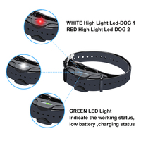 Collier de dressage pour chien à distance DT4200 avec stimulation électrique statique, vibratoire et sonore