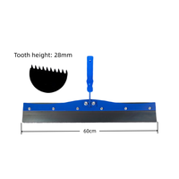 Kit d'outils de construction en ciment autonivelant avec chaussures à pointes, rouleau de dégazage et raclette crantée pour revêtement de sol époxy