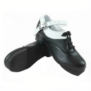 Chaussures de danse dures pour filles, noir et blanc, burins, robinet, offre spéciale, - Product Image 1