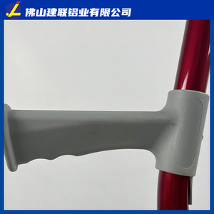Height Adjustable Elbow Crutch Red Aluminum Alloy Lightweight Anti Slip For Elderly And Disabled Support Walking Aid - Product Image 3