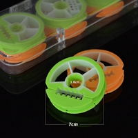 Boîte de rangement portable en gros pour lignes de pêche avec bobines en silicone, planche transparente pour enrouleur de ligne principale, étui pour montages de pêche à la carpe