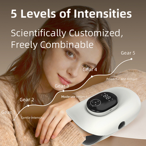 Groothandel Intelligentie Draadloze Vier Modi Verwarmde Rek- en Drukmassage Handmassager voor Ontspanning van Links en Rechts Handen - Product Image 5