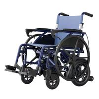 Silla de Ruedas Manual Plegable con Diseño Anti-Suciedad, Carro de Transporte Fácil de Empujar que Ahorra Esfuerzo para Uso Médico y Doméstico en Ancianos y Personas con Discapacidad