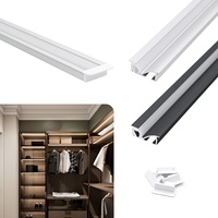 Installation Facile 042 Profilé encastré léger pour bande LED, diffuseur de profilés en aluminium série 6000