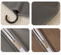 Sacs de rangement anti-poussière pour perruques avec logo personnalisé, réutilisables, pour accessoires capillaires, suspendus, anti-poussière, avec fermeture éclair, vente en gros