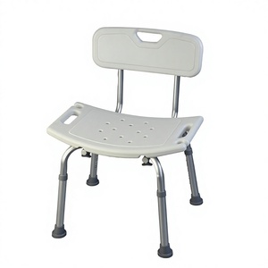 KS Shower <b>Stool</b> With Backrest And Armrests Thickened Aluminum Alloy For Elderly Disabled <b>Bathroom</b> Safety Equipment - Product Image 4