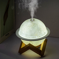 Humidificateur d'air léger avec diffuseur, 200ML, port USB, ultrasonique, machine de brume fraîche pendant la nuit, livraison directe