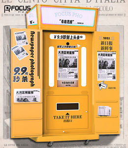 Kiosco de fotomatón ensamblado Simple de estilo periódico, estación de fotomatón inteligente, fotomatón de autoservicio con impresora - Product Image 2