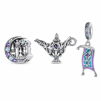 Nouveauté 2025 transfrontalière : Breloques, pendentifs et accessoires mignons en Zircon (Frites, Hamburger, Poivre, Elfe, Loutre) pour bijoux DIY, bracelets et colliers, idéal comme cadeau