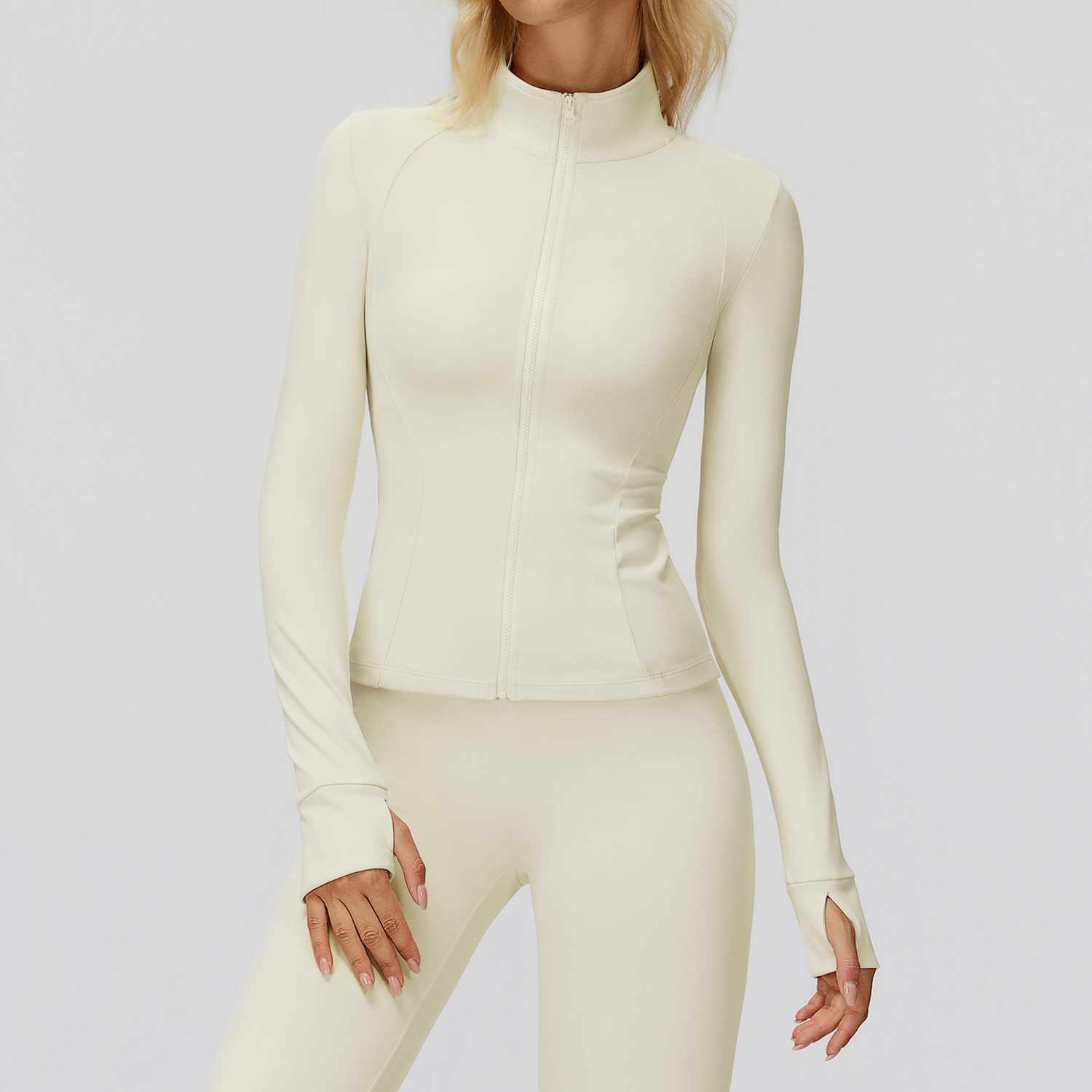 Customized Breathable Yoga Top Long Sleeves Personalized Slimming Style Design Women Sexy Stylish Sweat-Wicking Four-Way Stretch