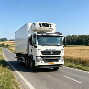 Camion frigorifique HOWO 8X4 25 tonnes, camion <span class=keywords><strong>congélateur</strong></span> pour le transport de viande et de poisson, fourgon frigorifique, nouvelle chambre froide mobile - Product Image 1