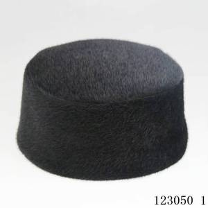Gorro de oración de nuevo diseño, cálido, de piel sintética de visón, con carcasa rígida, gorro islámico para hombres musulmanes. - Product Image 2
