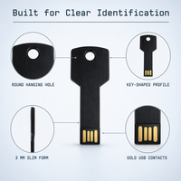 Clé USB en métal avec logo personnalisé, 2.0, 2 Go, 4 Go, 8 Go, 16 Go, 32 Go, clé USB étanche, mémoire flash, périphérique USB