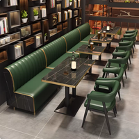 Meubles de bar, de club, de restaurant modernes et luxueux, canapé en forme de U, sièges, table et chaises de salle à manger pour café, hôtel, pub