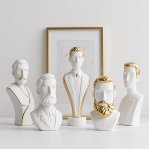 Maceta de Cerámica con <span class=keywords><strong>Cabeza</strong></span> de Hombre y <span class=keywords><strong>Mujer</strong></span> de Eslovaquia. Maceta Funcional Personalizada Pintada a Mano en 3D con Drenaje, como Regalo de Recuerdo - Product Image 4