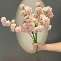 Nieuwe Aankomst Meerdere Kleuren 10 Hoofden Honingraat Fruit Zijde Kunstmatige Bal Chrysanthemum Voor Bruiloft Decoratie