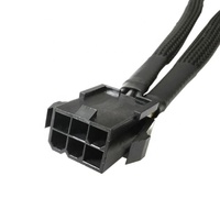Adaptateur d'alimentation multimédia, 6 broches, femelle à double 8 broches, 18awg, carte mère PCI Express, câble d'extension 3.0, PCIe Riser