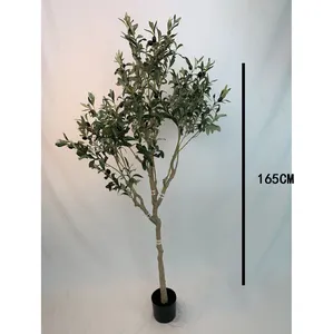 165cm Big Olive Tree With Full Olive Fruit REAL Factory Artificial Olive Tree Landscaping Centerpiece Garden Decor