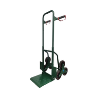 Chariot à main pliable OEM personnalisable à 6 roues en métal thermolaqué, chariot plateforme monte-escalier, outils de fixation par sangles