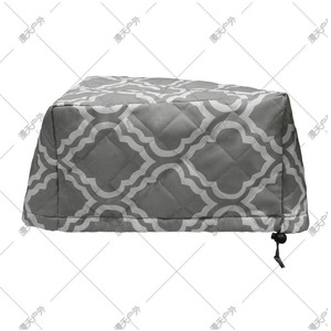 Projector Cover Quilted Oxford <b>Cloth</b> 35X34X21cm Drawstring Closure Pattern Design <b>Dust</b> Protection Home Use - Product Image 3