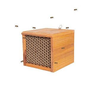 메이슨 비 하우스 수제 천연 나무 꿀벌 하이브 코팅 왁스 방수 긴 서비스 수명 - Product Image 1