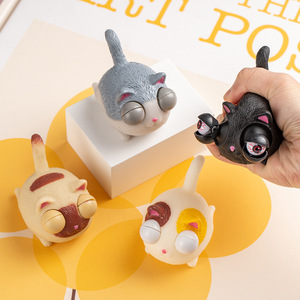 Jouet anti-stress amusant en forme de dessin animé, jouet à presser avec des yeux qui sortent, jouets animaux, jouets de décompression - Product Image 6