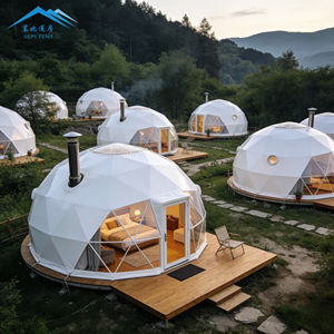 Camere d'Albergo Modulari Prefabbricate Casa Igloo da Giardino Tenda a Cupola Geodetica 6m 7m 8m <span class=keywords><strong>per</strong></span> Resort <span class=keywords><strong>Glamping</strong></span> - Product Image 1