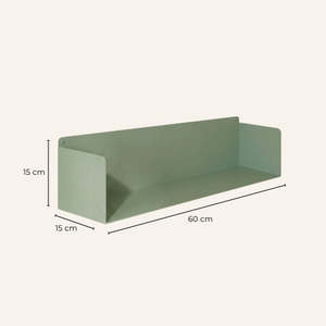 Mensola da Parete in Metallo Magnus 60 Cm, Acciaio Verniciato a Polvere Opaco, Scaffali Espositivi Moderni da Parete per Soggiorni e Camere da Letto - Product Image 3