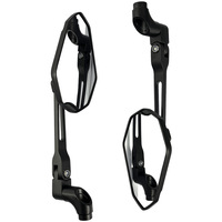 Espejo Retrovisor Universal para Motocicleta y Vehículo Eléctrico KB, Diseño Poligonal Convexo, Material de Aleación de Fibra de Carbono, Auxiliar de Reversa