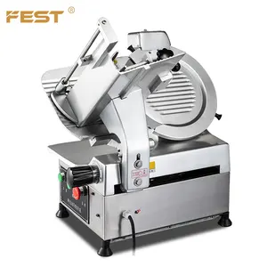 FEST auto electric meat slicer 300mm blade 0-16mm commercial 380V meat slicer automatic food processing machinery for butcher