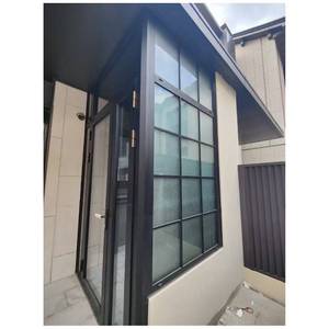 Cao cấp Pháp thanh thiết kế cửa sổ & cửa ra vào cố định cửa sổ + nhôm Swing cửa với kính cường lực - Product Image 5