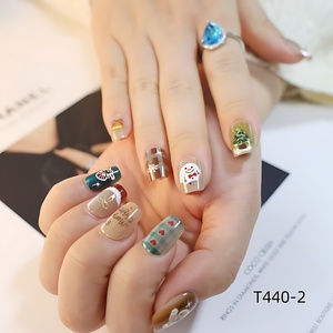 2025 nuevo diseño 10 piezas <span class=keywords><strong>Navidad</strong></span> <span class=keywords><strong>Kitty</strong></span> motivos <span class=keywords><strong>uñas</strong></span> postizas cuadrado corto ojo <span class=keywords><strong>de</strong></span> gato prensa en las <span class=keywords><strong>uñas</strong></span> para niños - Product Image 4