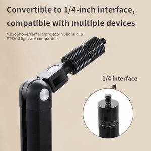 Soporte de Micrófono Profesional OEM ODM, Brazo Articulado Ajustable, Soporte de Micrófono Resistente para Estudio de Grabación y Transmisión - Product Image 5