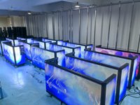 Écran LED pliable étanche pour DJ, intérieur/extérieur, table de location portable pour scène et soirées DJ