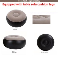 Canapé gonflable floqué personnalisé en gros, chaise longue gonflable, canapé gonflable confortable avec support