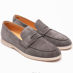 Mocassini di design in pelle di pecora scamosciata da uomo in pelle di pecora <span class=keywords><strong>scarpe</strong></span> Casual da passeggio estive comode da passeggio per vecchi soldi - Product Image 4