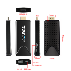 Android <span class=keywords><strong>Tv</strong></span> <span class=keywords><strong>Stick</strong></span> T98 <span class=keywords><strong>Mini</strong></span> Android 10 <span class=keywords><strong>Mini</strong></span> PC 2GB 8Gb 16Gb 32Gb Rk3318 Android <span class=keywords><strong>TV</strong></span> Dongle WiFi BT 4K HD - Product Image 4
